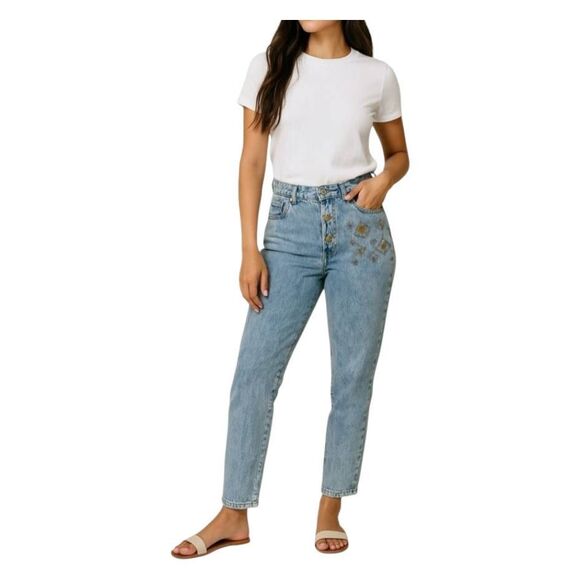 Dakota Blue Denim - Dakota Blue Bedazzled Stonewash Jeans Womens size 9 NEW WITH TAGS